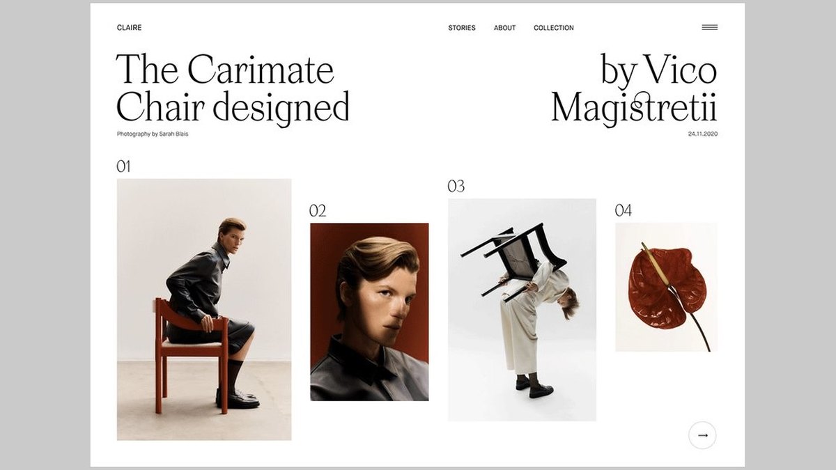 Editorial website design